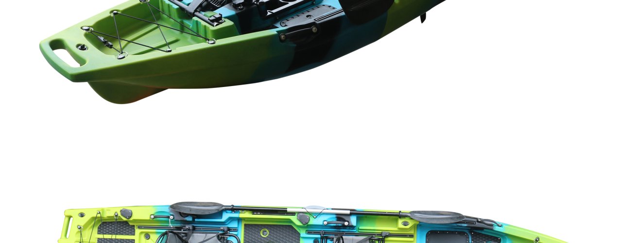 Трисекционен сгъваем риболовен и туристически каяк с двойна педална система CROON 2