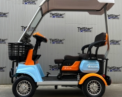 Електрическа четириколка Luxor Roof 1500W 23Ah триместна с покрив Нов модел 2025 снимка 183