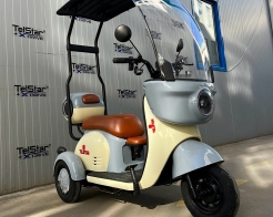 Електрическа триколка тип VESPA STYLE ROOF с покрив 60V 1500W снимка 207