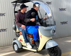 Електрическа триколка тип VESPA STYLE ROOF с покрив 60V 1500W снимка 207