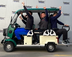 Електрическа четириколка GOLF-6 72V 23Ah 6-местна с покрив снимка 206