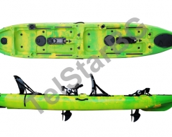 Професионален двуместен SIT-ON-TOP риболовен каяк с двойна педална система ROMANCE снимка 56